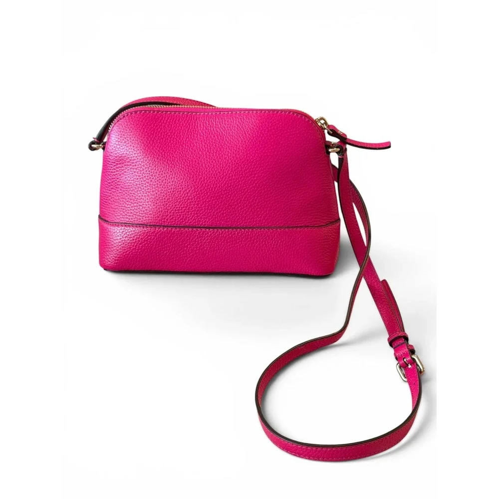 Kate Spade Hanna Crossbody Magenta Dome Bag Gold Tone Hardware New Without Tags